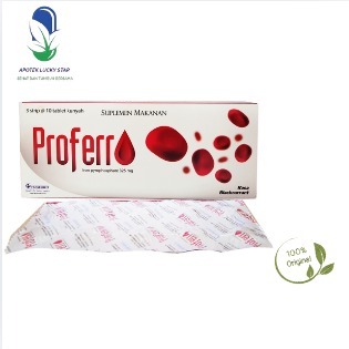 Proferro 10 Tablet Kunyah Membantu Kebutuhan Zat Besi Anemia Kekurangan Zat Besi