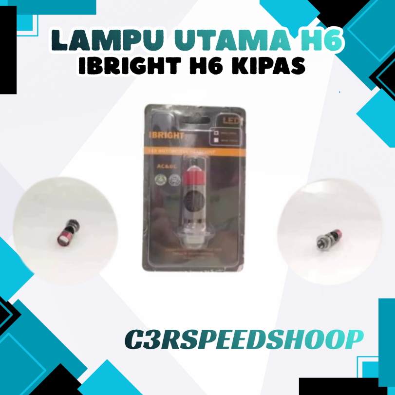 IBRIGHT H6 KIPAS - Lampu Utama H6 LED