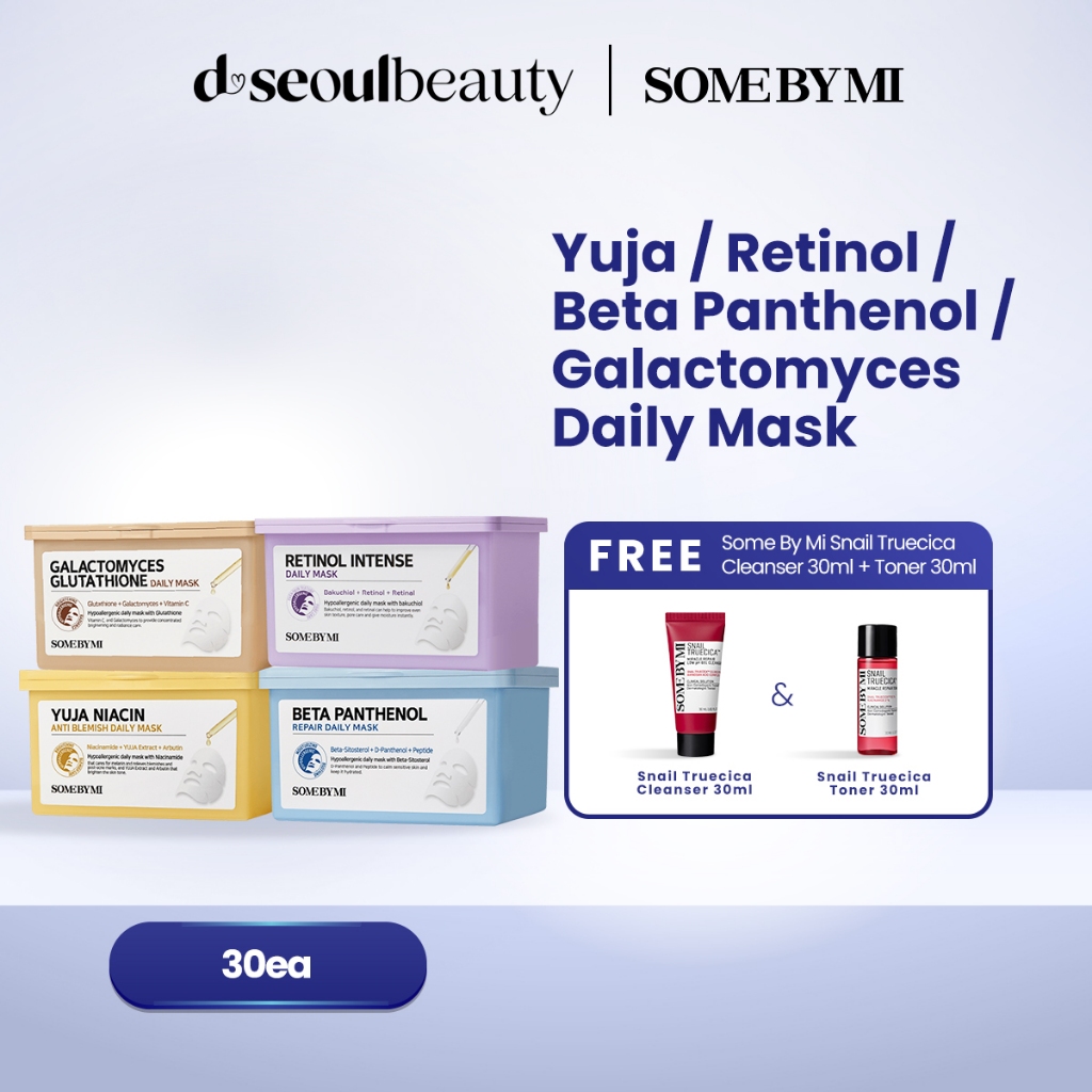 SOME BY MI Daily Mask 30ea (Beta Panthenol Repair Daily Mask 30ea/Retinol Intense Daily Mask 30ea/Ga