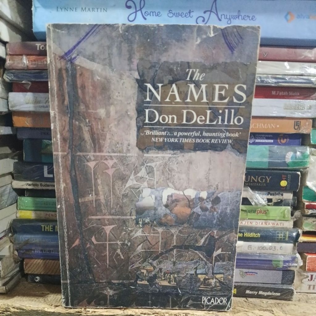 buku fiksi berjudul "The Names" karya Don DeLillo