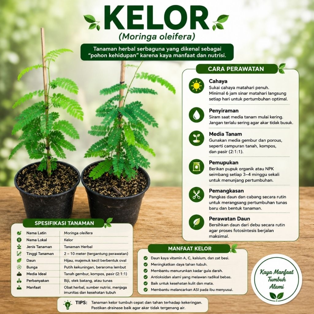 Tanaman daun kelor - tanaman herbal daun kelor banyak manfaat daun kelor
