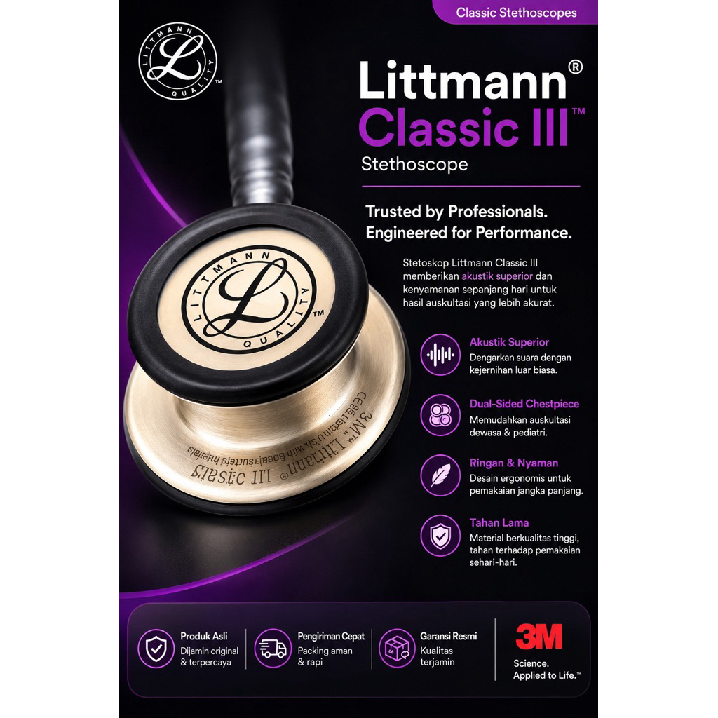 Stetoskop Littmann classic III 3M/Stethoscope Littmann 3M/Medical Stetoskop