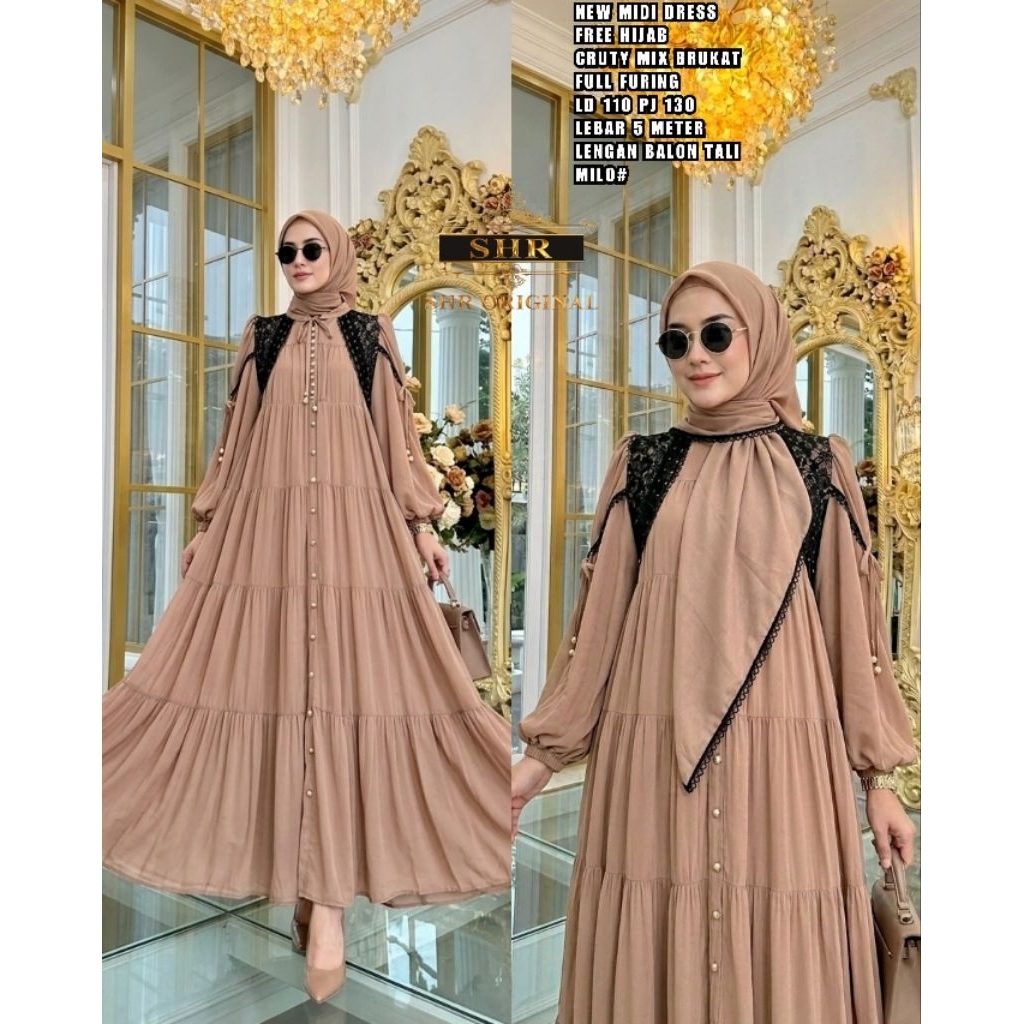 READY  NEW SHR SET HIJAB REALPICT  ONE SET SHR ORI