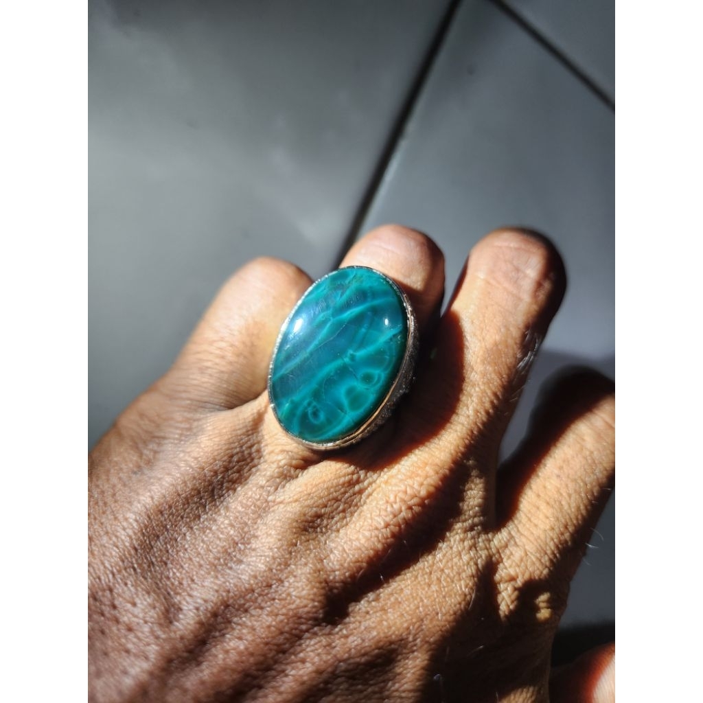 Batu Bacan Kura Jumbo /Cincin Batu Bacan Kura Bacan Asli Model Kura