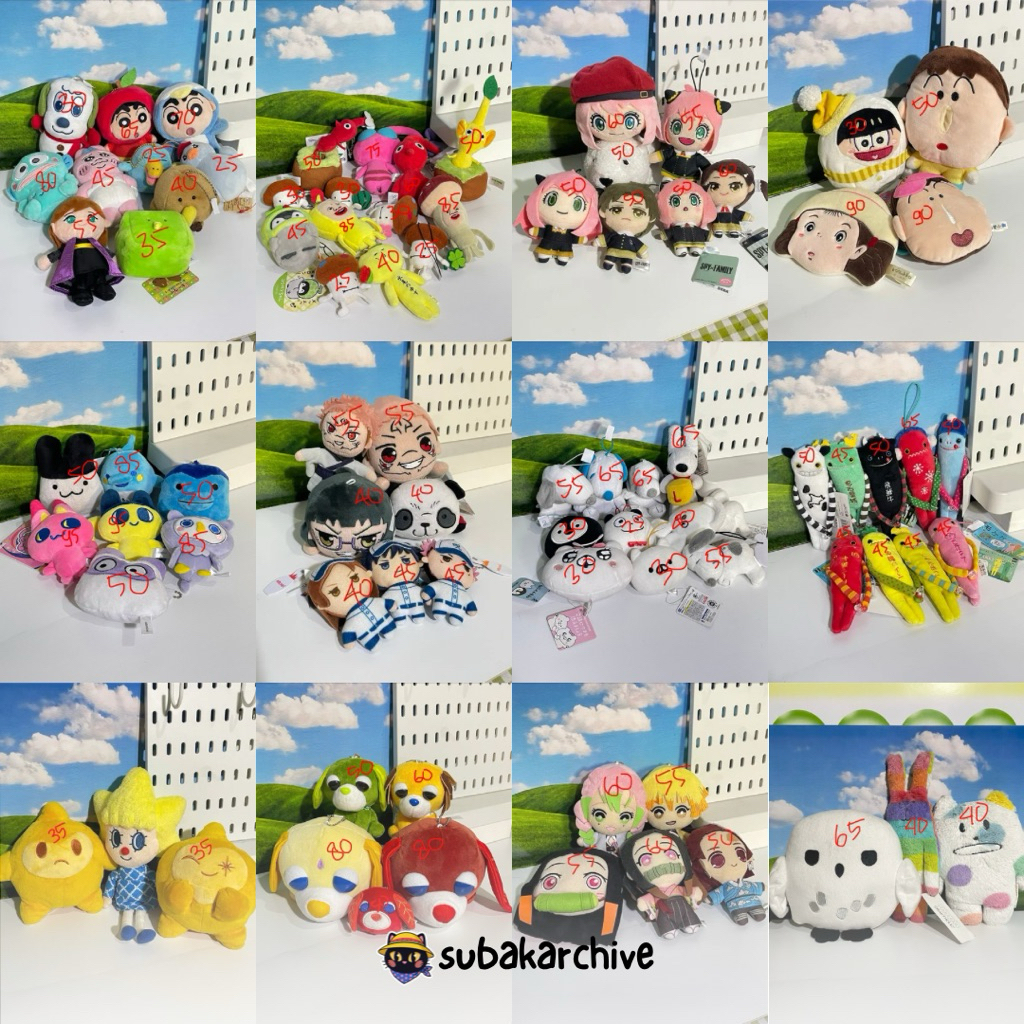 [subakarchive] BATCH 01 Ganci Gantungan Kunci Karakter Anime Plushie Mascot Spy x Family Anya Shinch