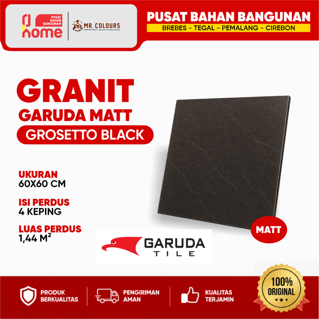 GARUDA TILE GRANIT LANTAI CARPORT TEXTURE MATTE UKURAN 60X60