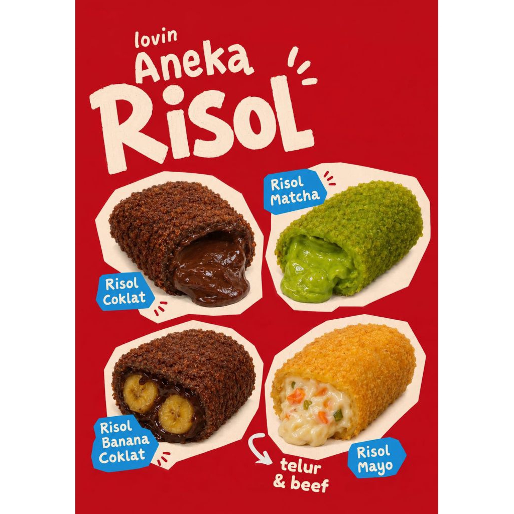 Risol coklat lumer,risol mayo home made