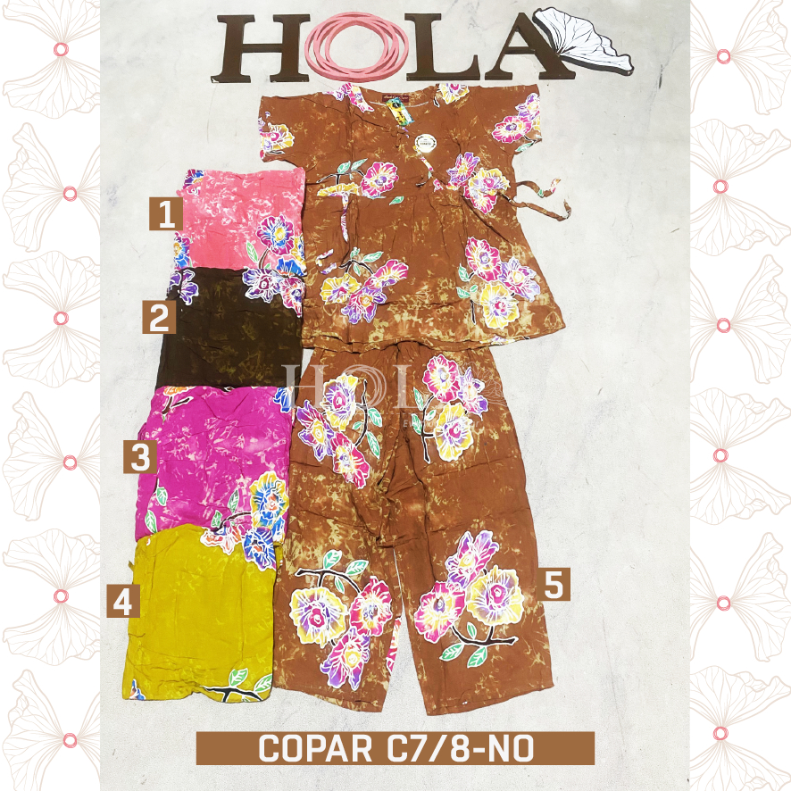 HOLA_FASH | SETELAN C7/8 CAP COPAR, SETELAN CELANA PENDEK COPAR