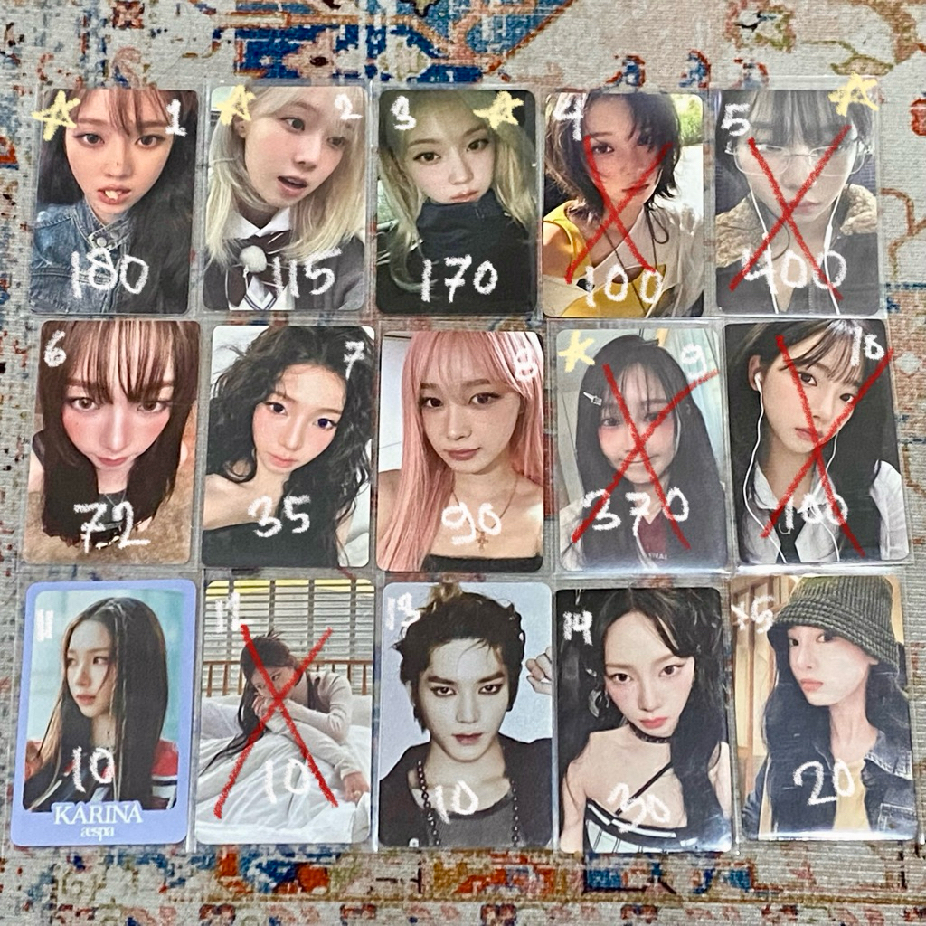 Photocard aespa armageddon whiplash aab aespa