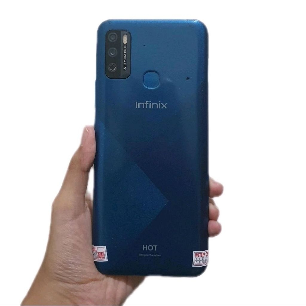Termurah HP INFINIX HOT 9 PLAY RAM 3/64GB EX RESMI INFINIX BEKAS FUNGSI NORMAL LENGKAP PERFORMA BAIK