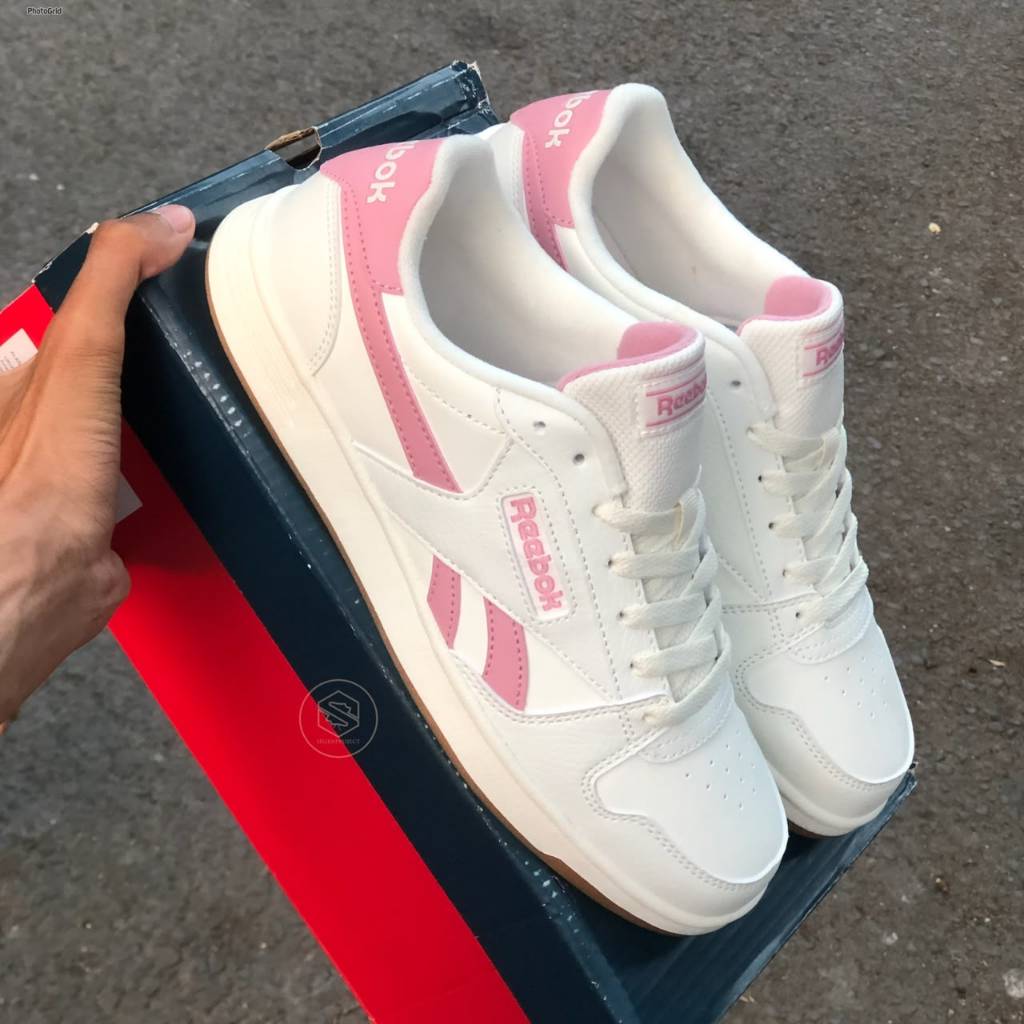 REEBOK CLASSIC MATCH PRIME LEATHER WOMEN'S CHALK WHITE PINK GUM ORIGINAL