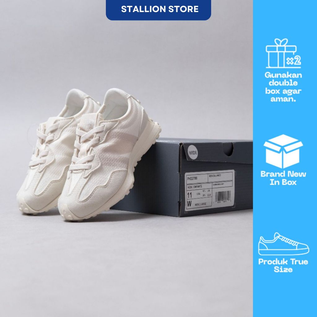 Sepatu Sneakers Casual / New Balance 327 Kids - LINEN WITH ANGORA