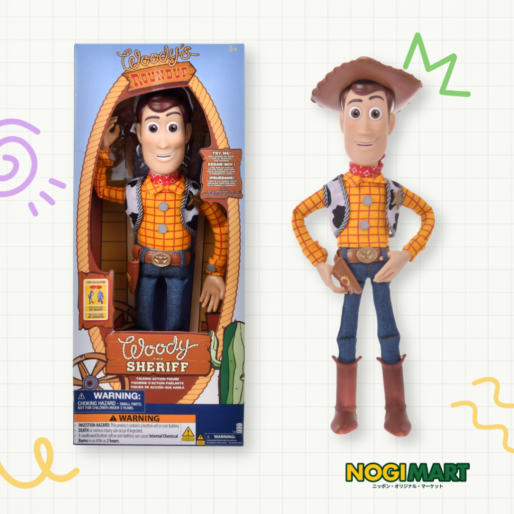 [PO]Mainan Toy story 5 Woody talking action figure talk together disney store mainan koboy disney