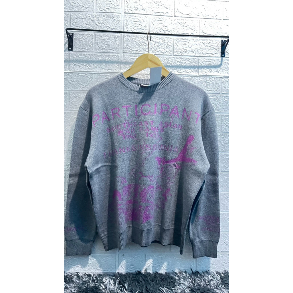 SWEATER VELDORA GREY SZ ( M )