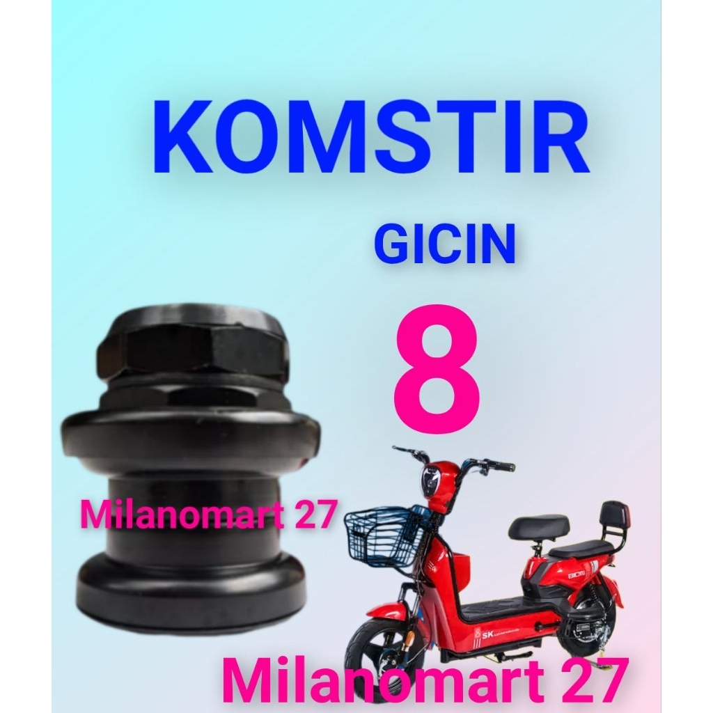 komstir sepeda listrik gicin 8 kones headset komfork sepeda listrik gicin 8