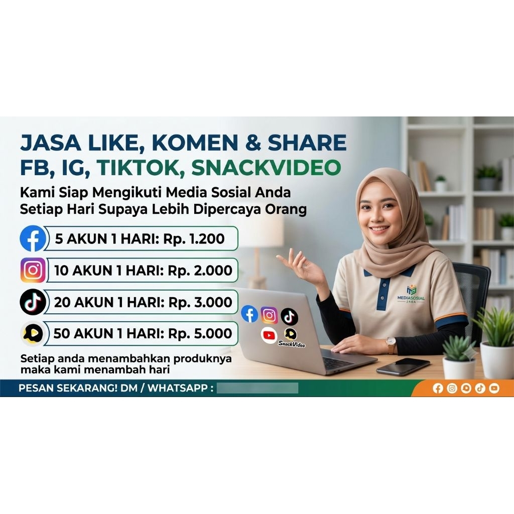 Jasa like komen shared instagram