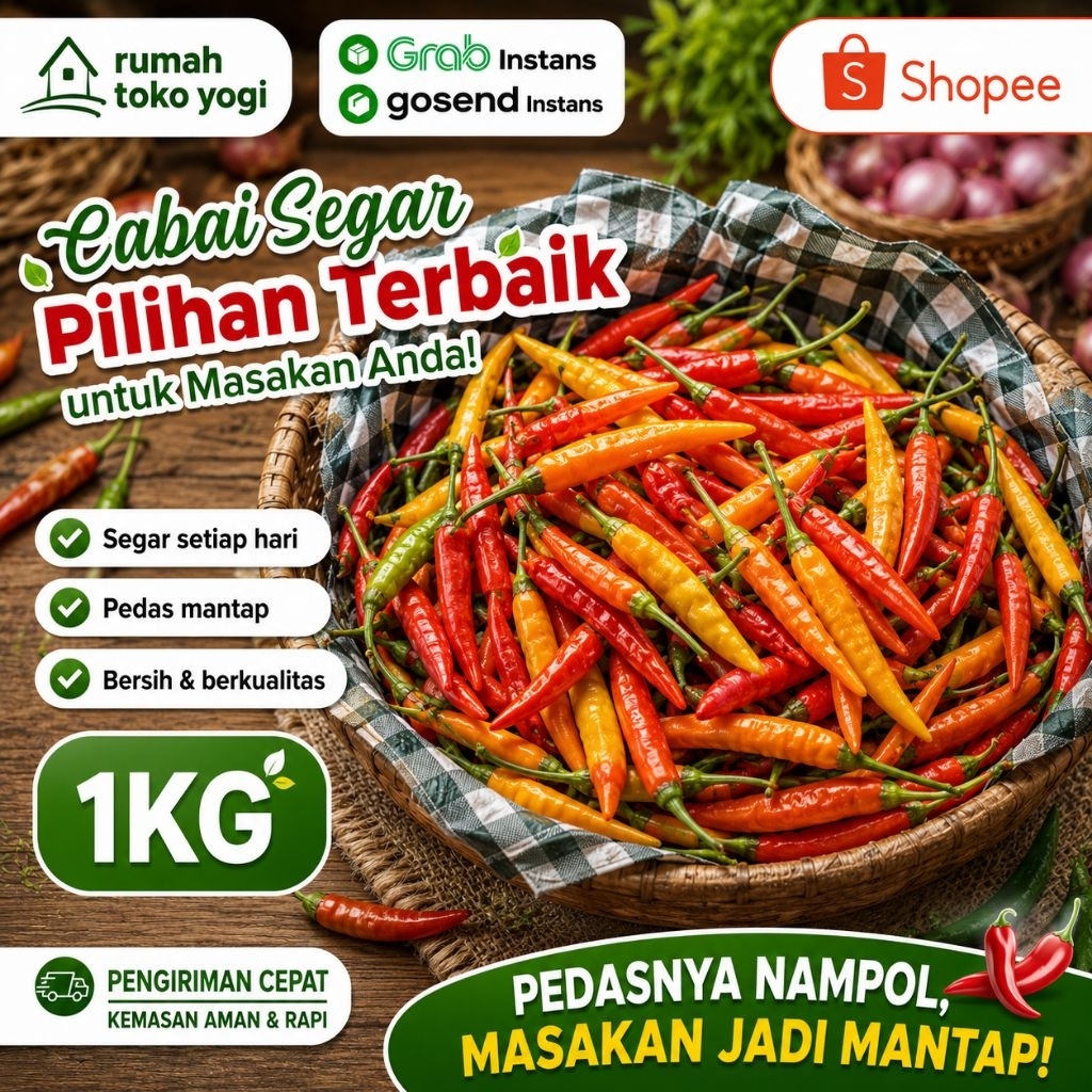 Cabai Rawit Segar 1Kg