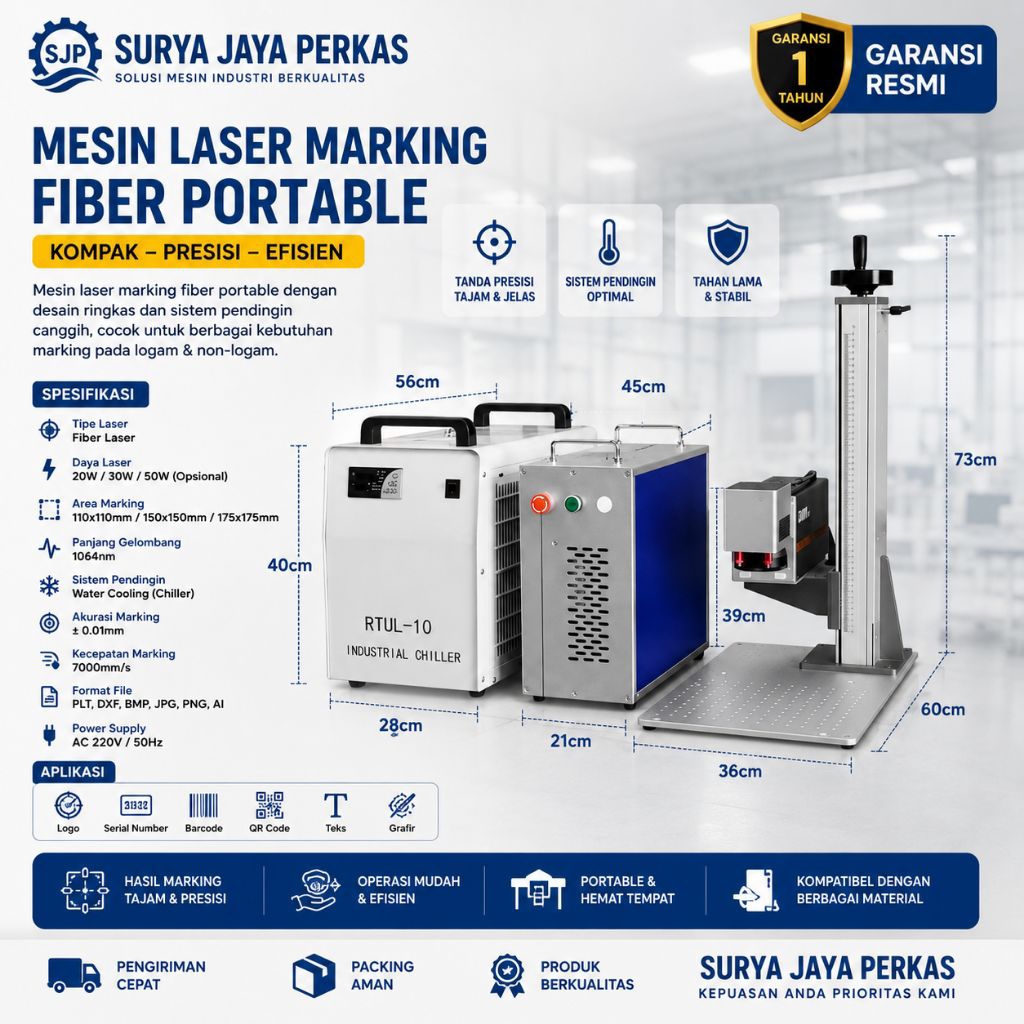 Mesin Laser UV/UV Laser Marking Machine 5 Watt Portable