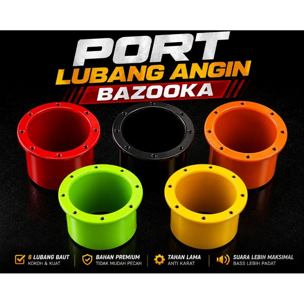 PORT LUBANG ANGIN BOX BAZOOKA 10  / 12 INCH