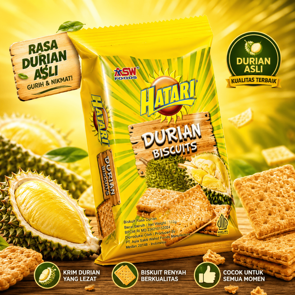 HATARI BISKUIT DURIAN 115G