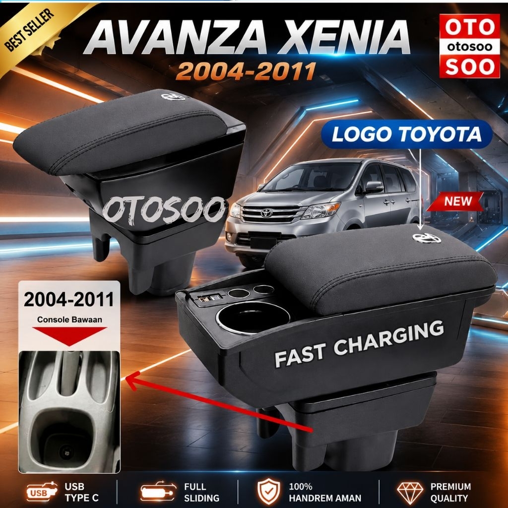 ARMREST AVANZA XENIA 2004-2011- ARMREST BOX AVANZA XENIA 2004-2011 PNP -OTOSOO ARMREST