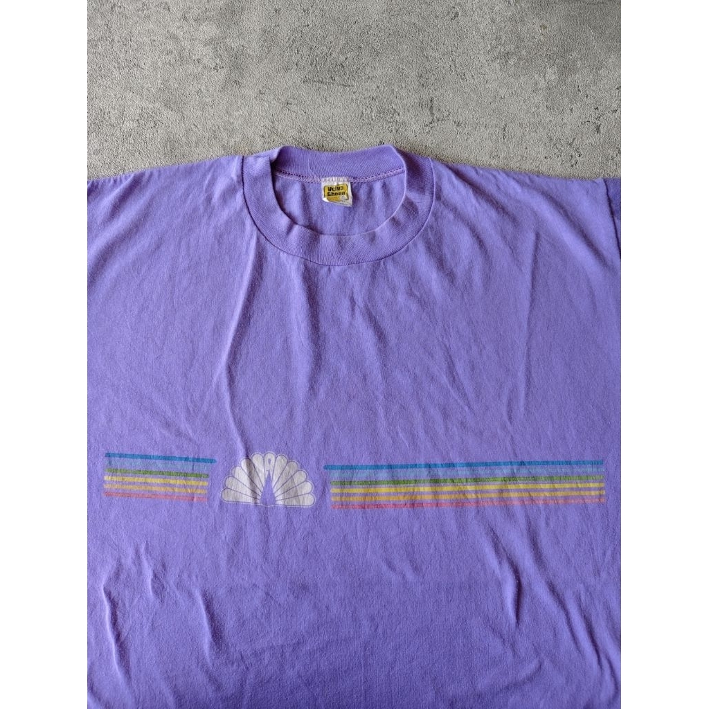 Kaos Koleksi Vintage 90's NBC News Logo by Velva Sheen Rare