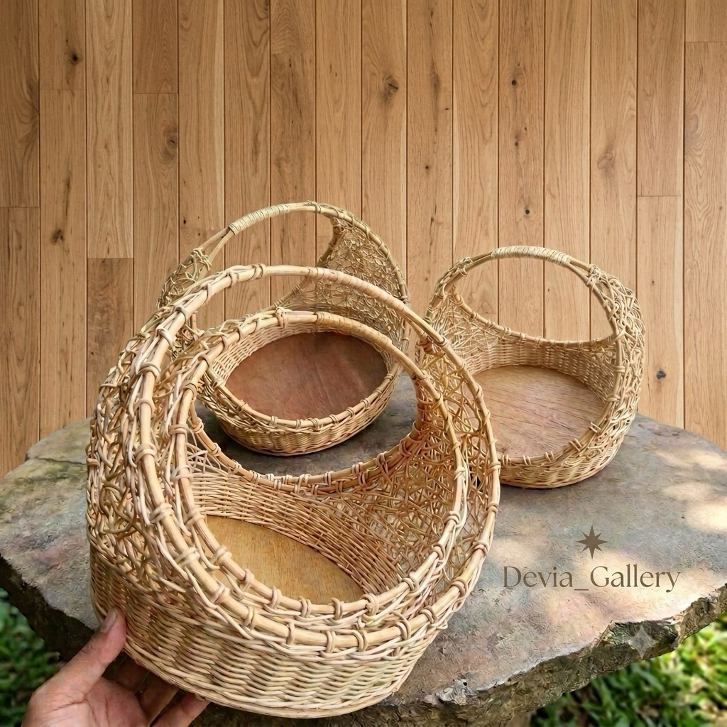 KERANJANG ROTAN CINCIN / HANTARAN PERNIKAHAN ISI 2