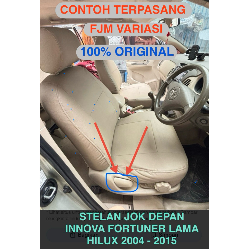 HANDEL HANDLE HENDEL HENDLE SETELAN STELAN JOK BANGKU KURSI DEPAN SEMUA MOBIL TOYOTA KIJANG INOVA IN