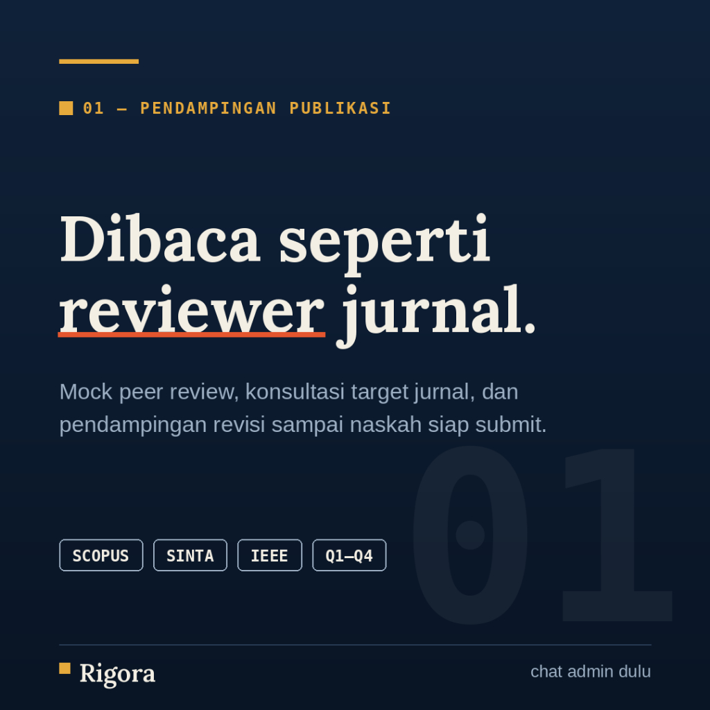 Jurnal Artikel Ilmiah : Pendampingan Publikasi Ilmiah