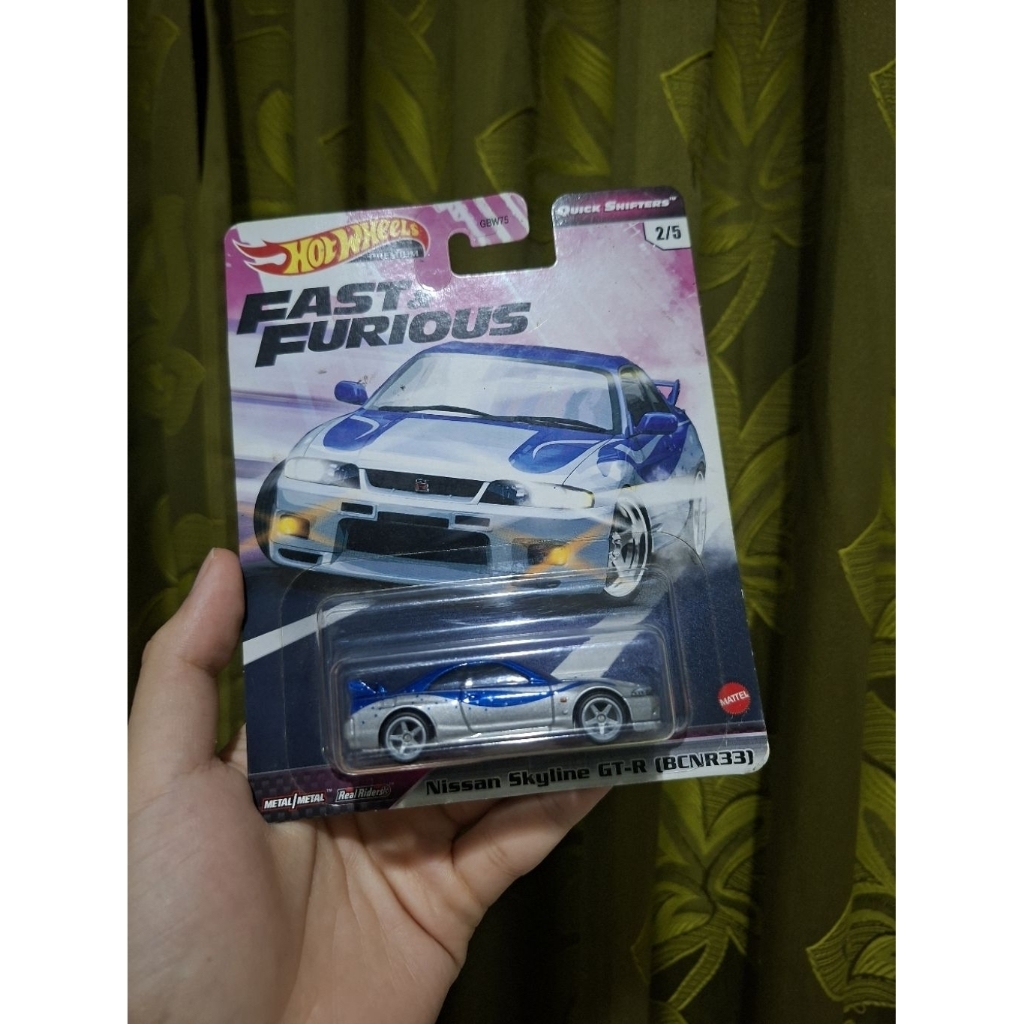 Hotwheels Premium Fast & Furious Nissan Skyline GT-R (BCNR33)