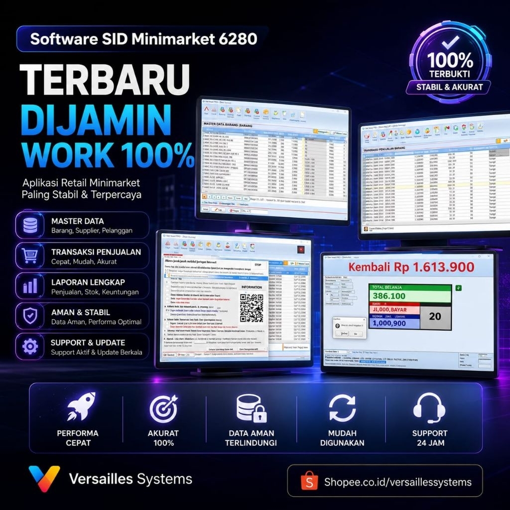 Software SID Minimarket 6280 TERBARU DIJAMIN WORK 1000%
