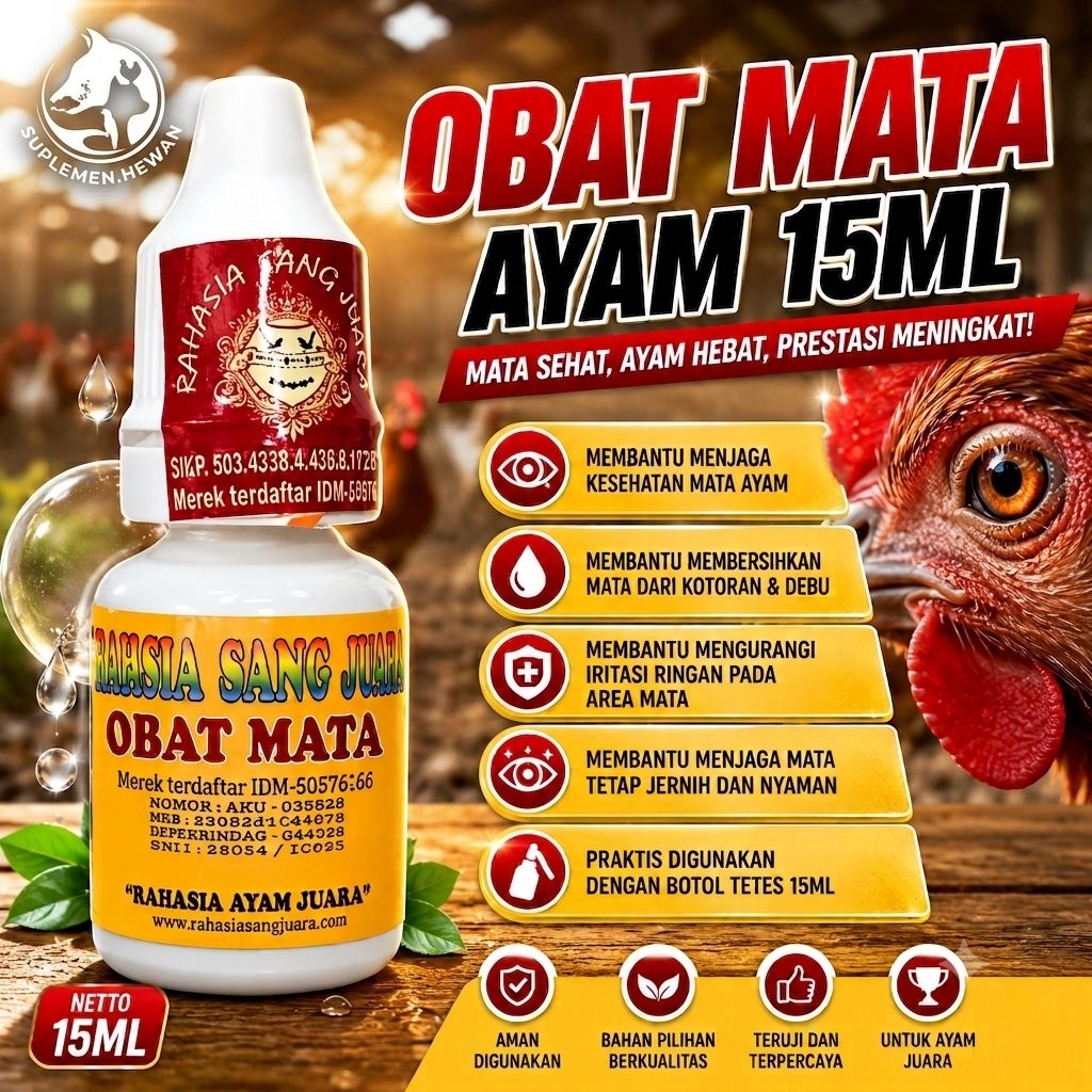 Obat Mata Ayam Berair Bengkak Dan Katarak 15ml