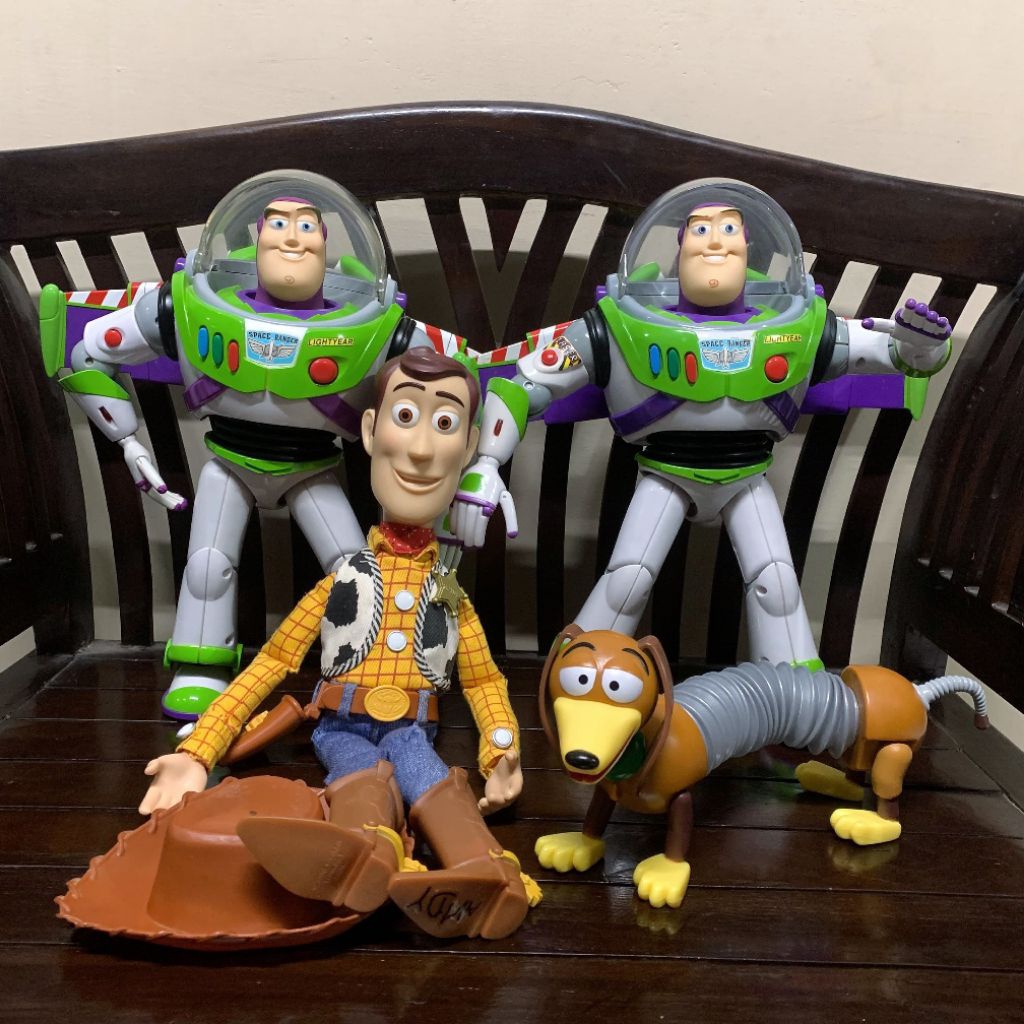 (READY) Toy story buzz woody jessie rex ham mr potato alien slinky dog zurg be poop figure bandai sh
