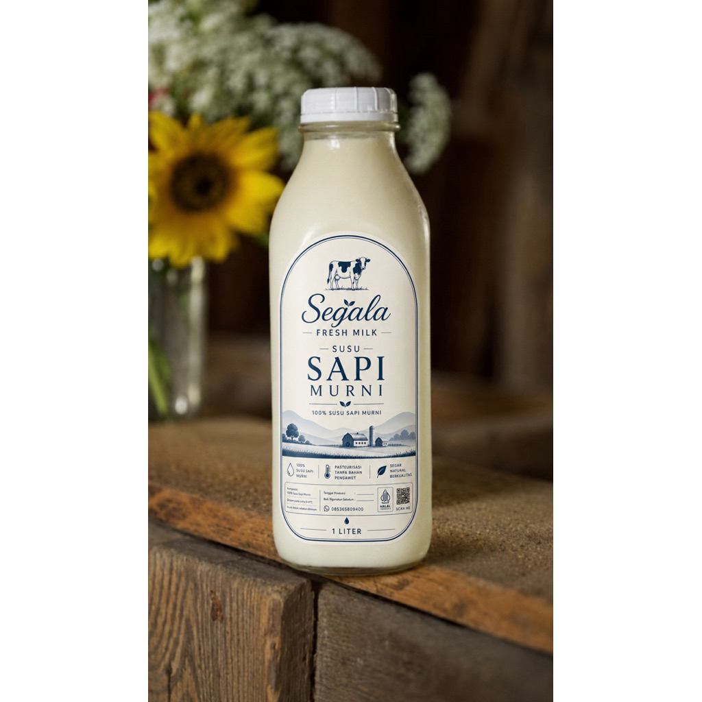 SUSU SAPI MURNI PASTEURISASI 1 LITER