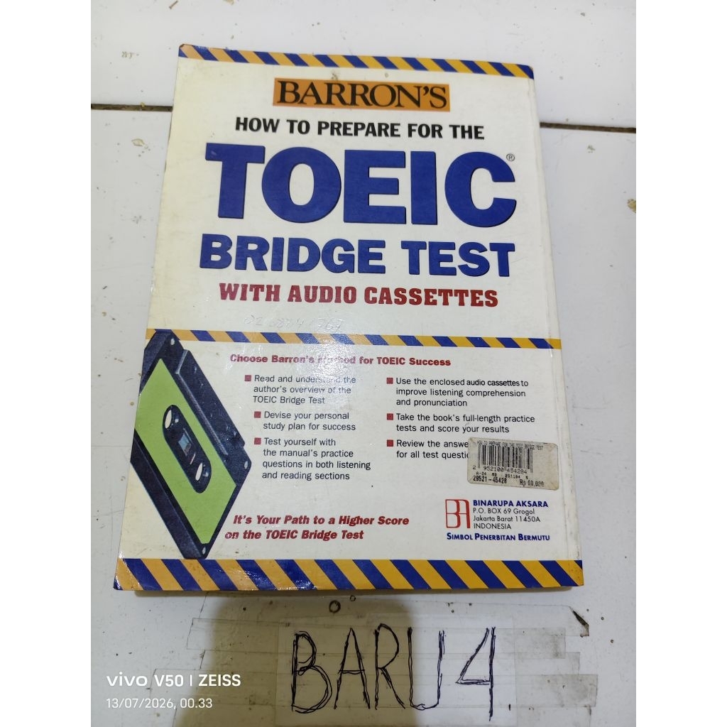 buku toeic bridge test by BARRON'S