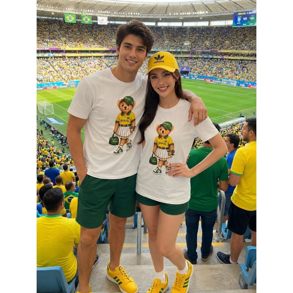KAOS POLO BEAR BOLA DUNIA