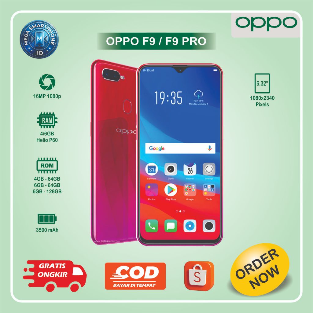 OPPO F9 | HP Second batangan