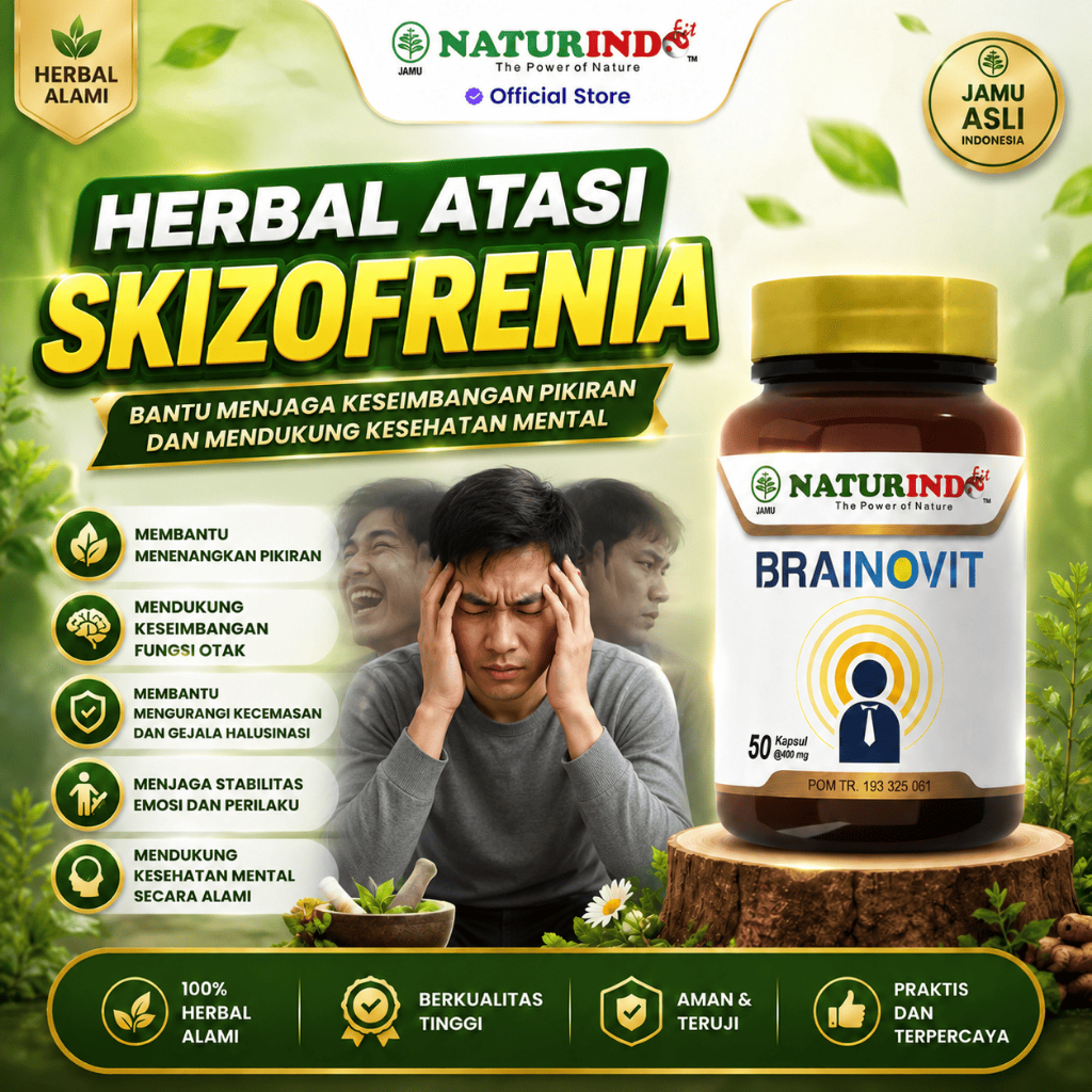 Obat Halusinasi Skizofrenia Delusi Cemas Berlebih Anti Depresan Anxiety Herbal