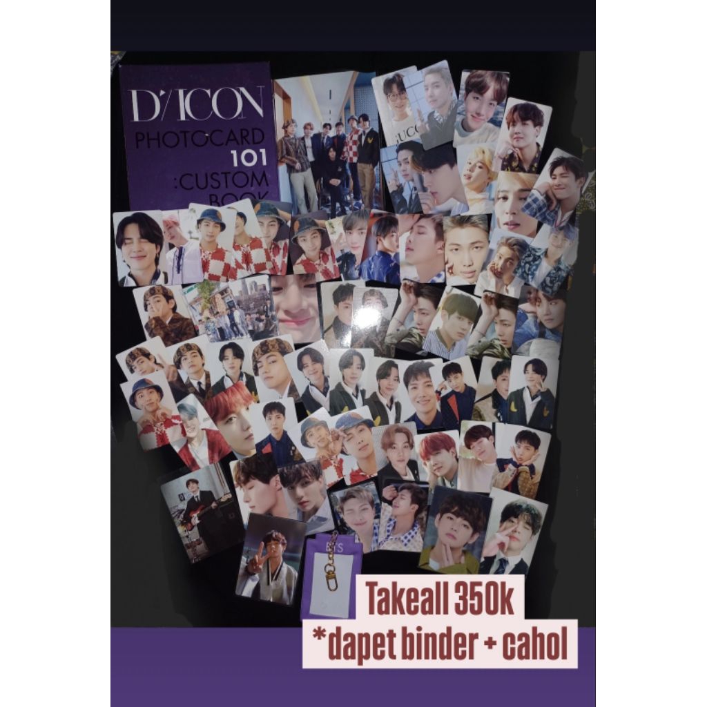 [BACA DESKRIPSI] JUAL PHOTOCARD BTS DICON 2018 SET BINDER