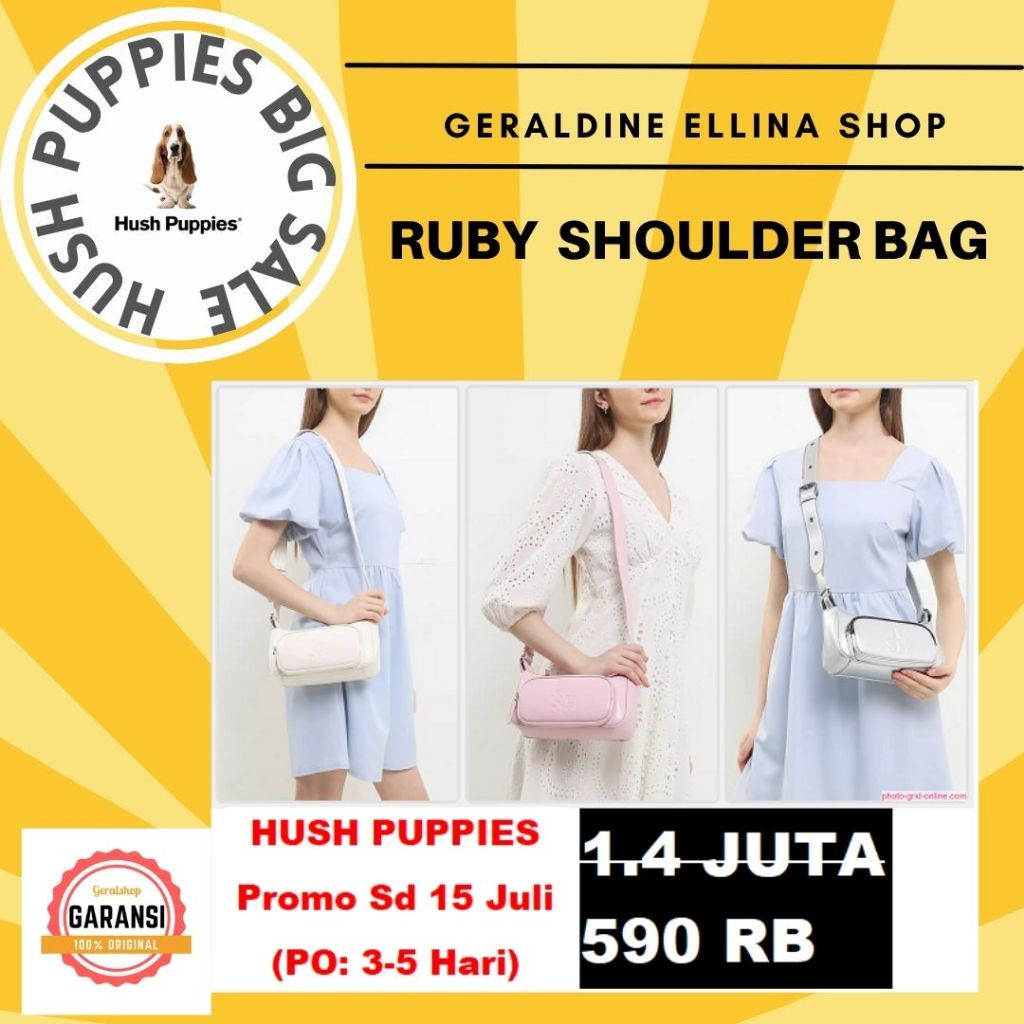 Tas Hush Puppies sale shoulder bag original store seri RUBY SHOULDER