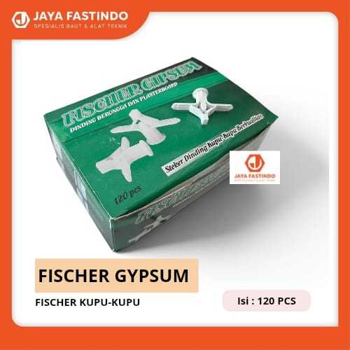 [120PCS] FISCHER GYPSUM PUTIH / FISCHER KUPU-KUPU / FISCHER PENGENCANG GYPSUM / FISHER GYPSUM / FISC