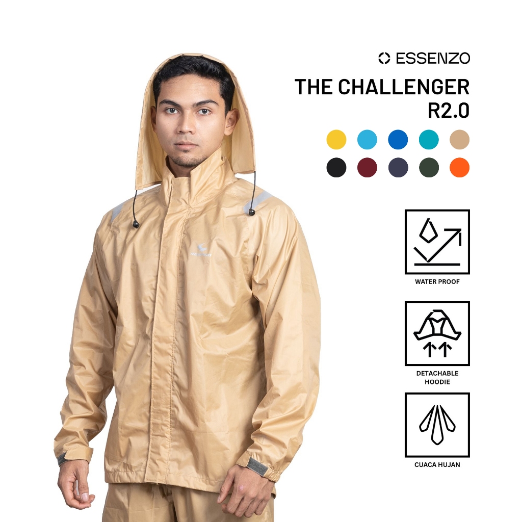 RESPIRO THE CHALLENGER R2.0 || Jas Hujan || Rain Suit Waterproof