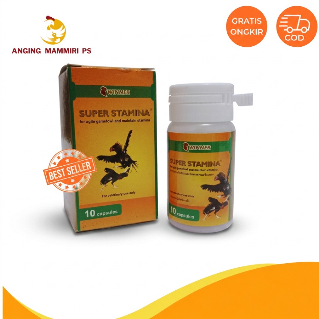 SUPER STAMINA (10 KAPSUL - Menjaga stamina ayam)