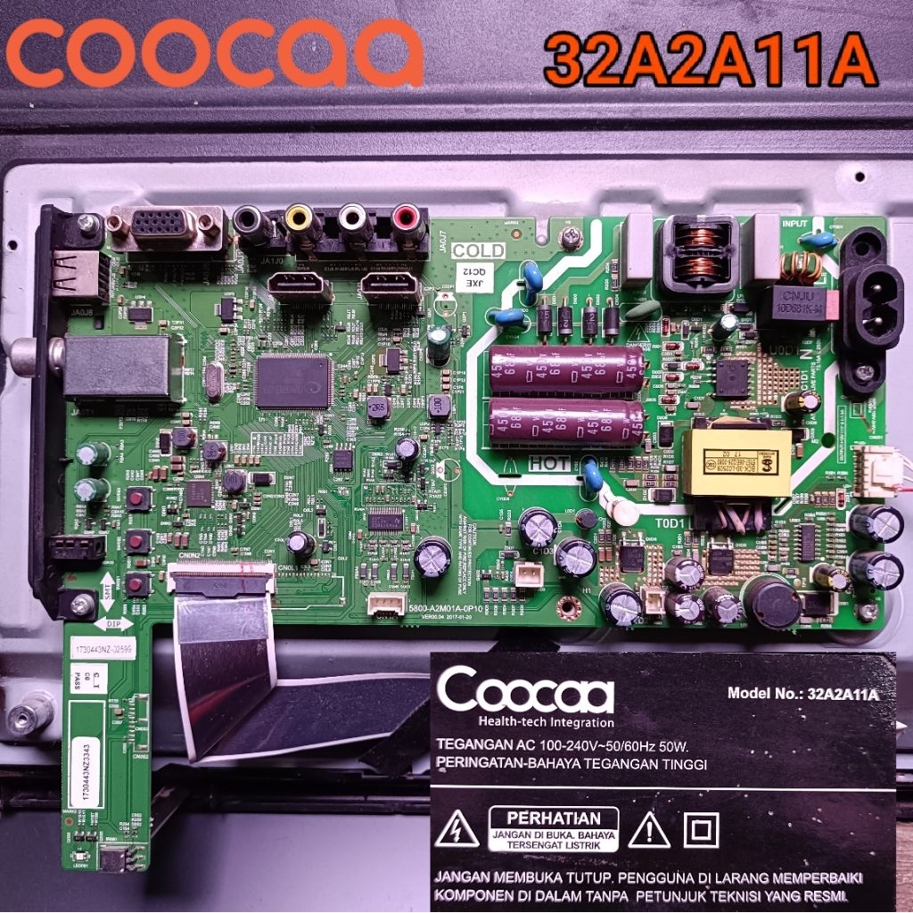 MB Motherboat TV Coocaa Tipe 32A2A Ori 32A2A11A Mainboard coca 32 inch Original Bergaransi