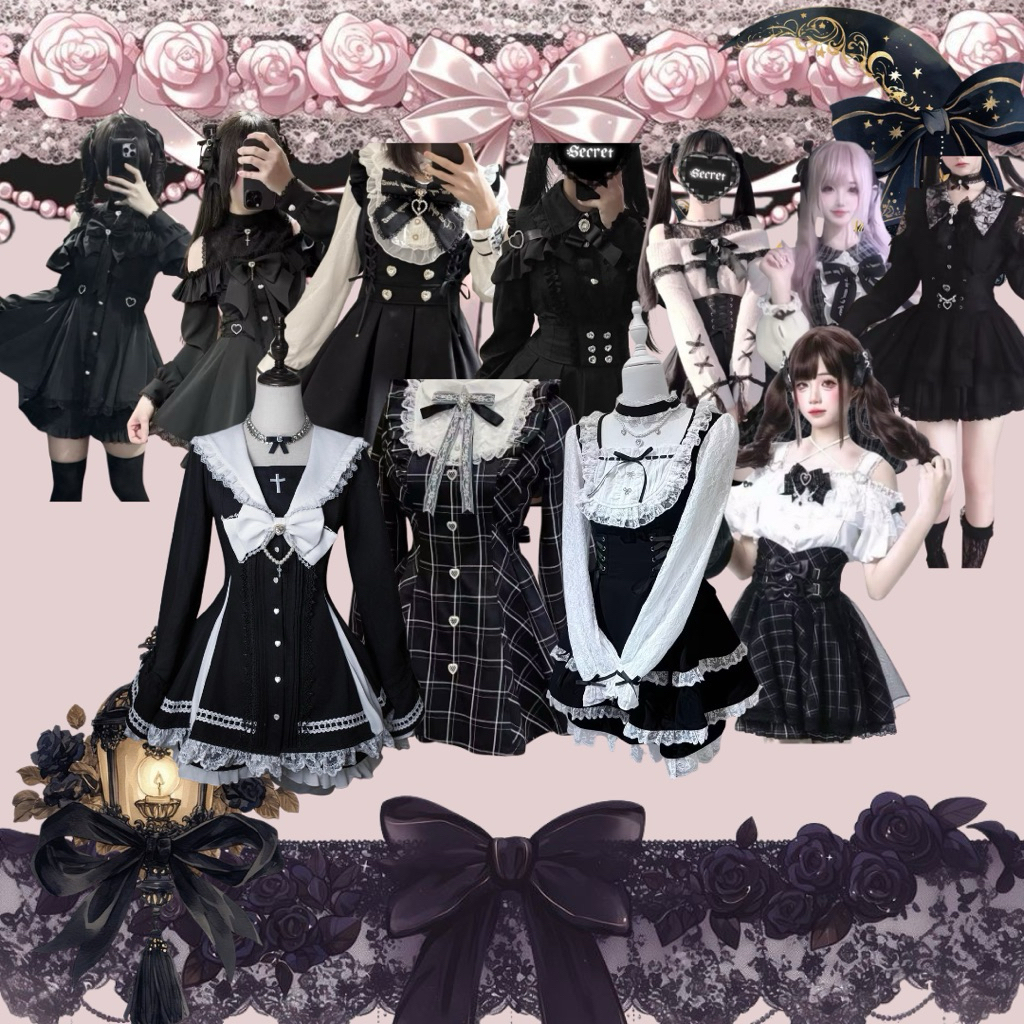 Preorder Jirai kei black Set-Up Edition