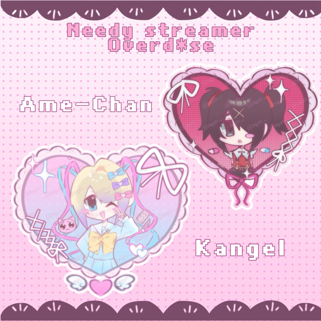 [READY STOCK ] NEEDY STREAMER OVERLOAD KEYCHAIN KANGEL & AME-CHAN