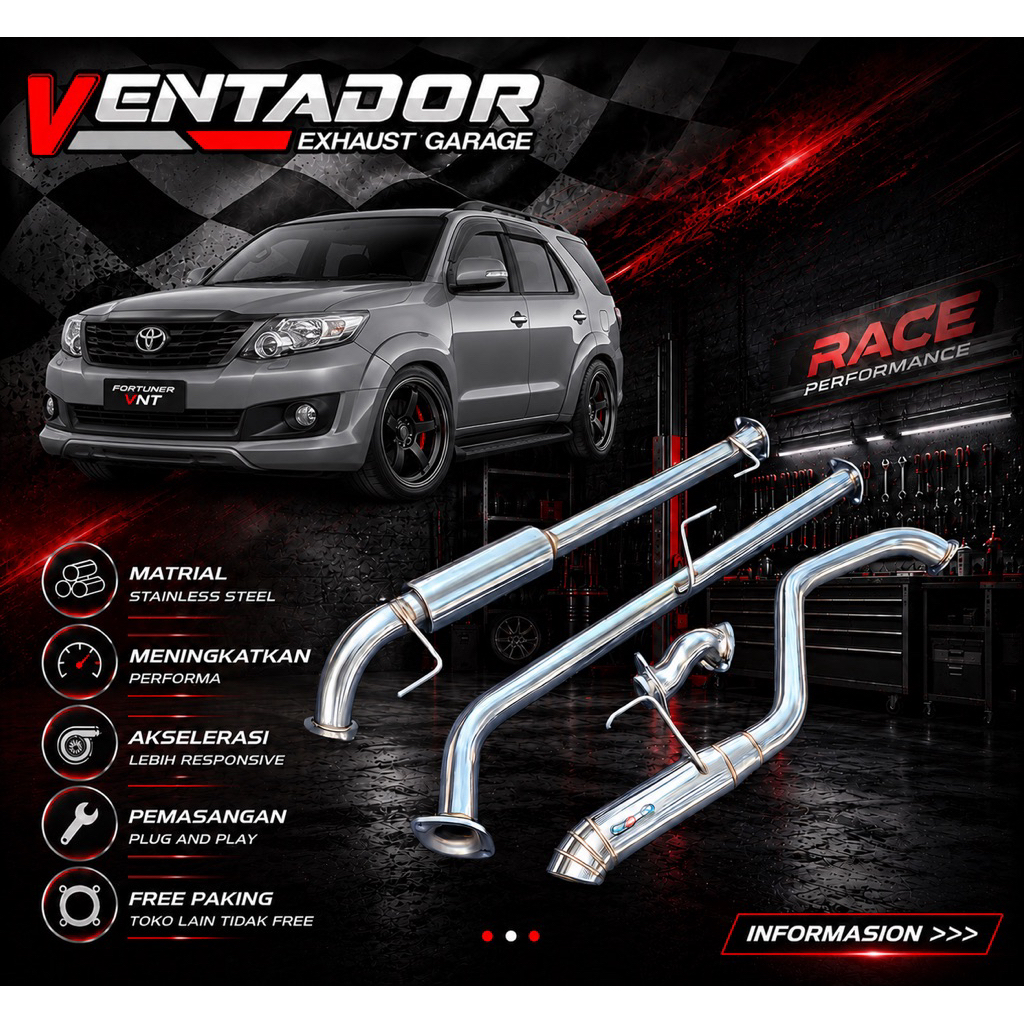 KNALPOT FORTUNER VNT FORTUNER NON VNT CUMI CUMI DARAT