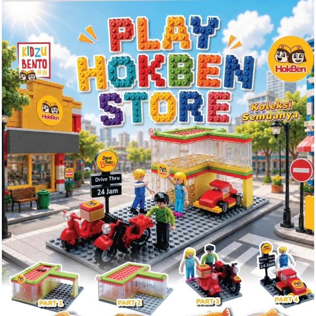 Mainan Kidzu Bento Hokben lego play hokben store