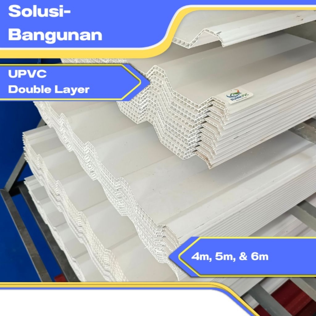 Upvc Double / atap upvc dobel layer / atap / upvc mirip alderon