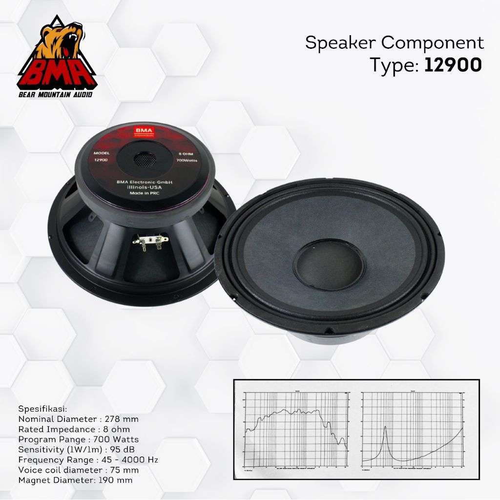 SPEAKER COMPONENT BMA / BMA 12900 / SPEAKER 12 INCH